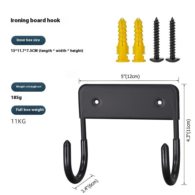Heavy-Duty Iron Wall Hook for Ironing Board | Holds 15kg