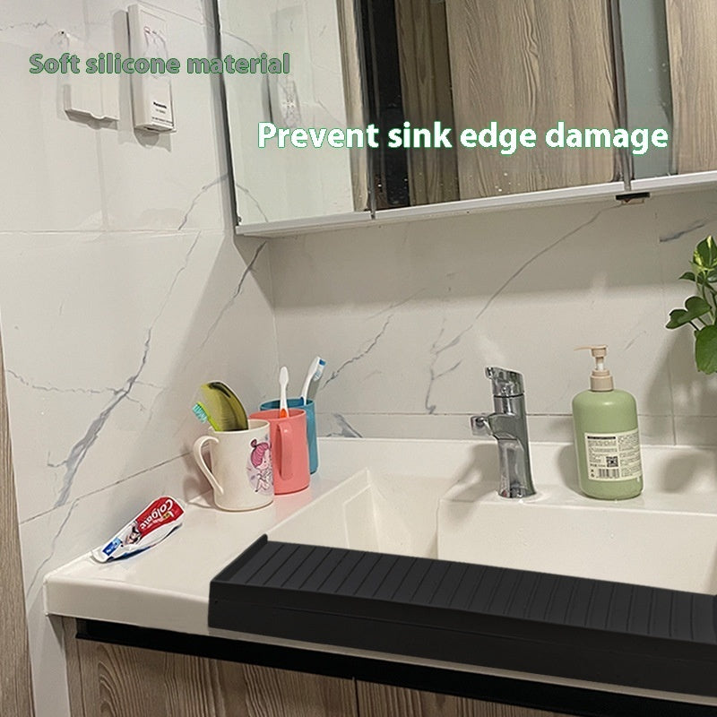 Silicone Sink Edge Splash Guard for Kitchen Countertop Protection