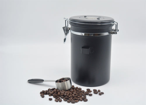 Airtight Stainless Steel Coffee Container with One-Way CO2 Valve
