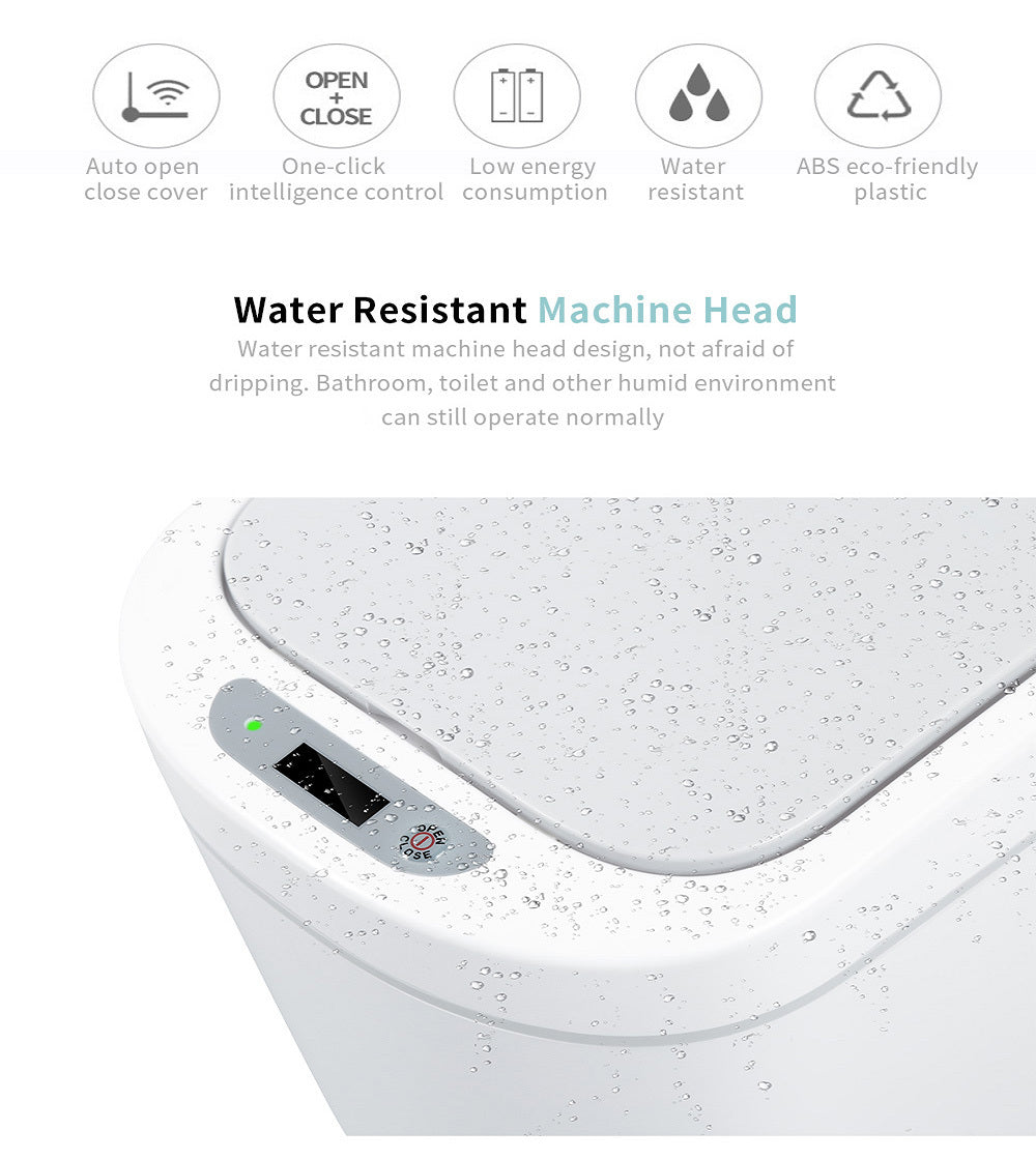 The Ultimate Splash-Proof Smart Trash Bin | Automatic & Touchless Lid