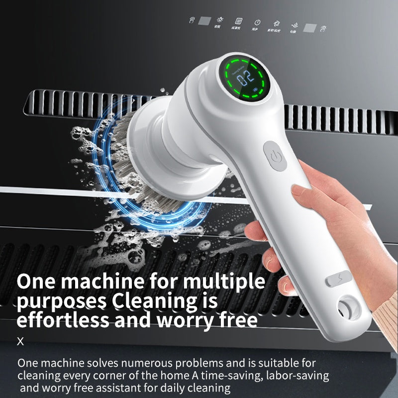 The Nayam PowerReach | 2-in-1 Cordless Spin Scrubber System