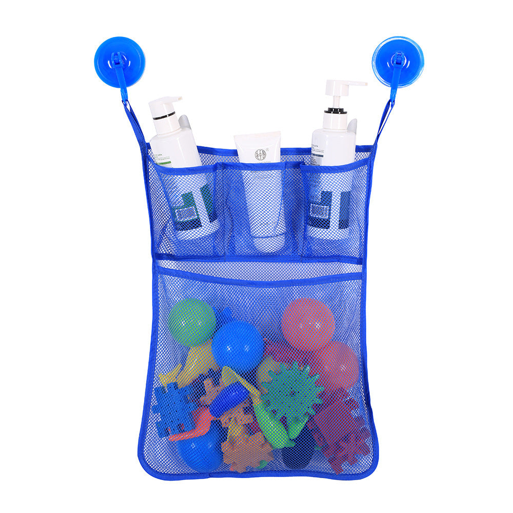 Baby Bath Toy Organizer Mesh Bag – Drip-Dry Toy Storage with Suction Cups