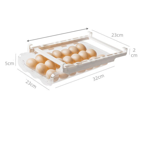Adjustable Pull-Out Drawer for Refrigerator Shelves / Organizer | Egg & Produce
