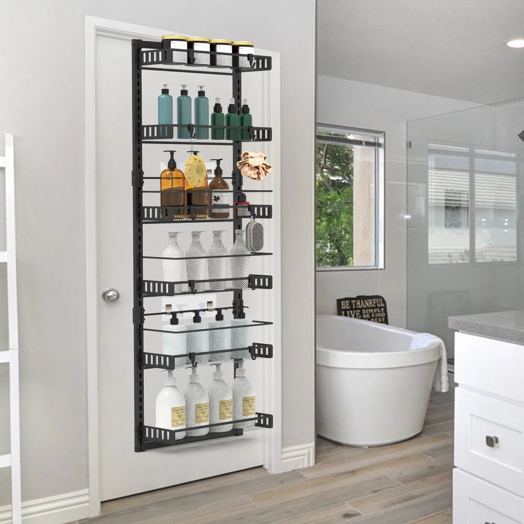 Heavy-Duty 6-Tier Over The Door Organizer for Pantry & Closet
