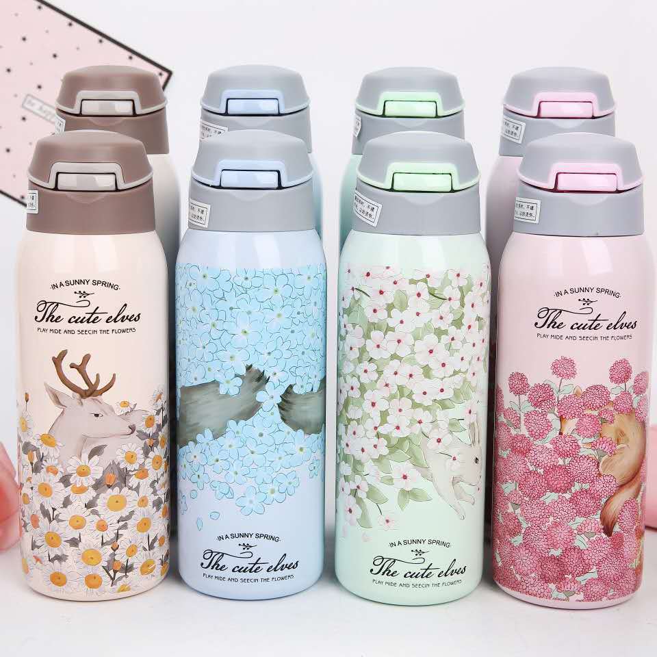 Nayam Stainless Steel Toddler Sippy Cup – Leak-Proof, Dual Size (350 ml & 500 ml), Fun Designs for Kids