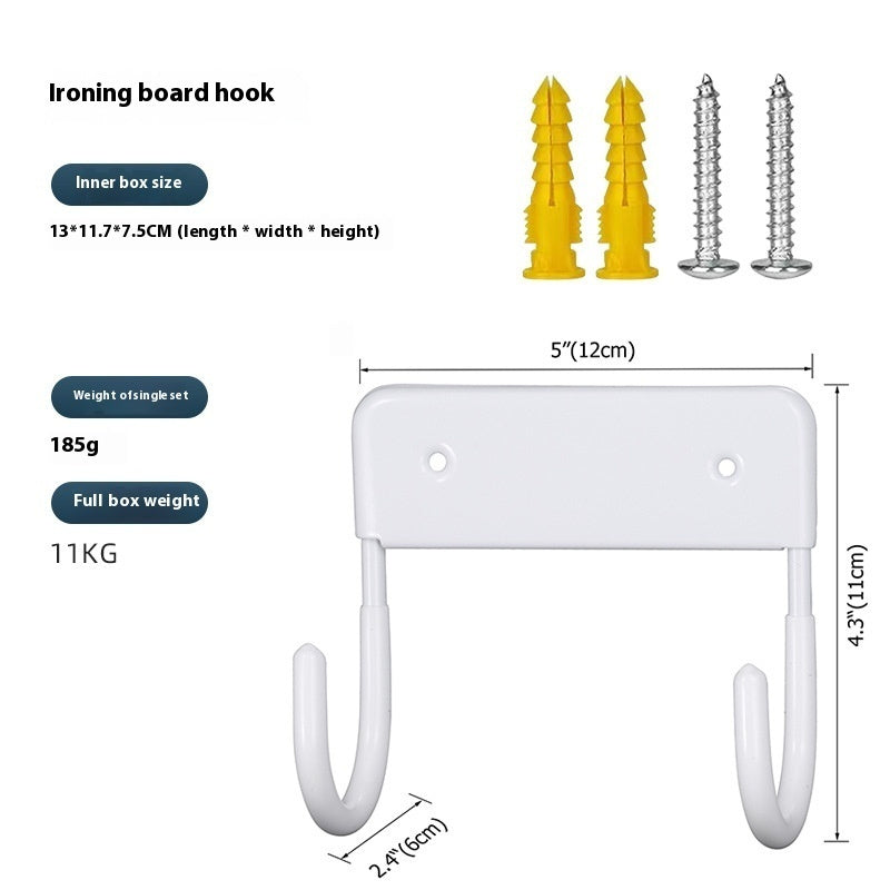 Heavy-Duty Iron Wall Hook for Ironing Board | Holds 15kg