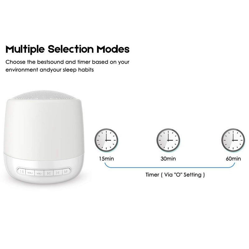 Baby Rest Sound Machine for Deeper Sleep | White Noise & Mood Light