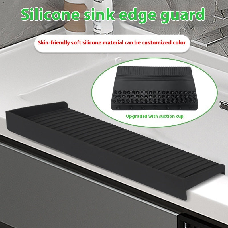 Silicone Sink Edge Splash Guard for Kitchen Countertop Protection