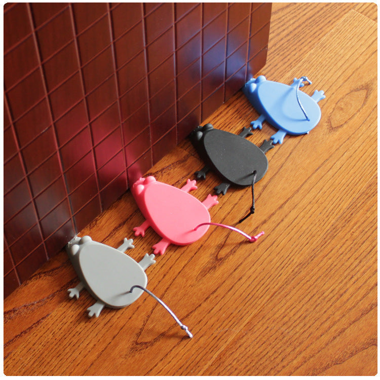 Mouse-Shaped Silicone Door Stop – Baby Finger Safety & Anti-Slam